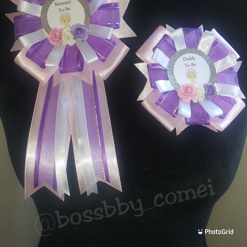 Precious Moments Mommy and Daddy Corsage
